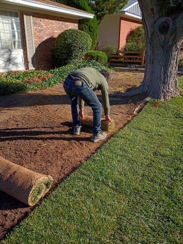 Sod Installation for 2 Brothers Landscaping in Albuquerque, NM