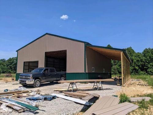 Pole Barn Construction for GT Builders in Henryville, IN