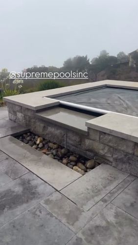 Spa & Waterfall Installation for Supreme Pools Inc in Monterey County, CA