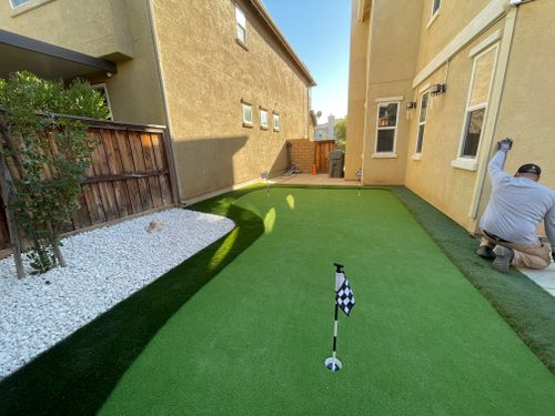 Artificial Turf Installation for Aidan Jade Landscaping in Riverside County, CA