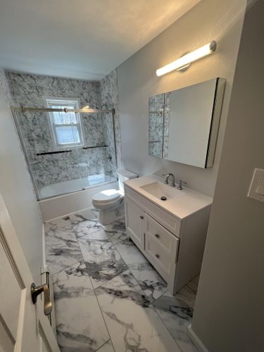 Bathroom Renovation for RMO Construction in Central Islip, New York