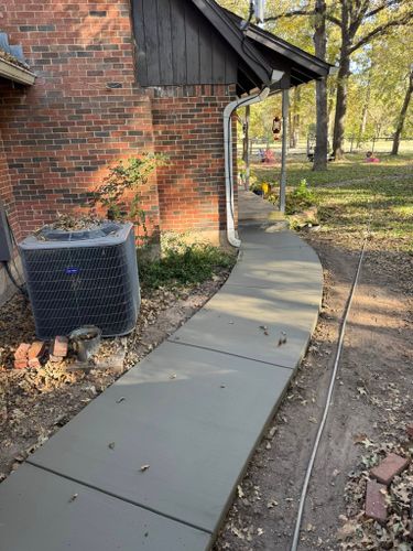 Sidewalk Installation for G2 Custom Concrete in Dallas, TX