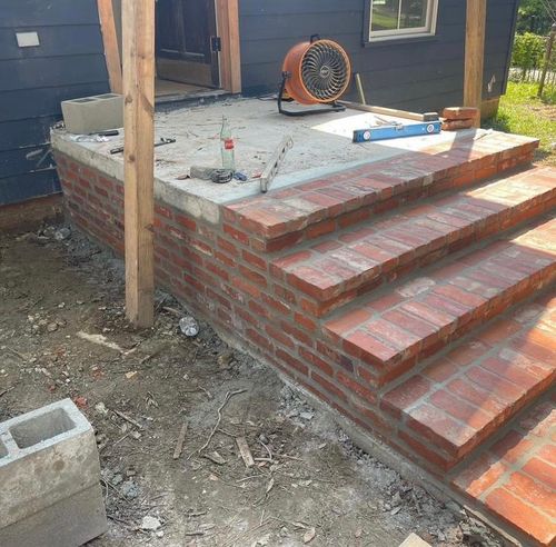 Step Installation for All in One Masonry in Dedham, MA