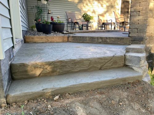 Stair Design & Installation for STAMPEDE Vertical Concrete in Isanti, Minnesota