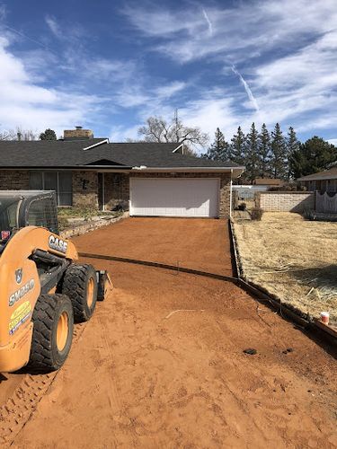 Driveway Installation for Mercadal's Construction in Clovis, New Mexico