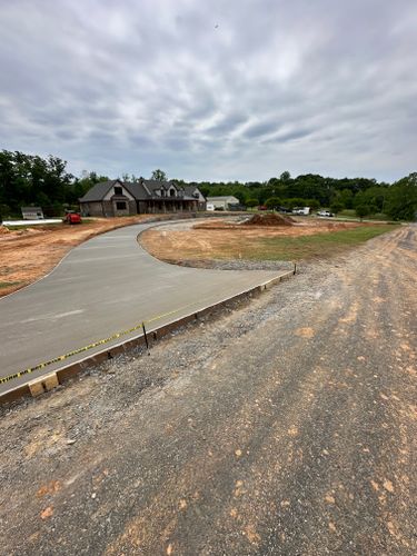 Concrete Driveway Installation for J & Son Construction LLC in Forest City, NC