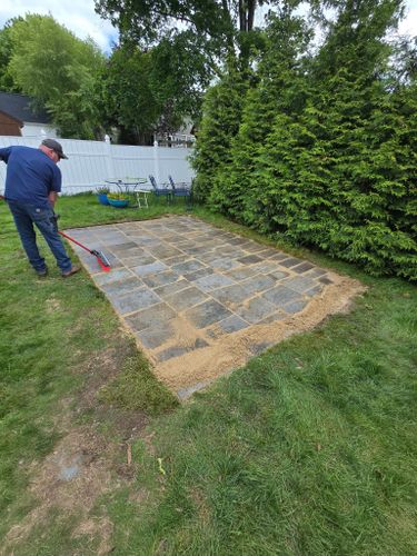 Patio Design & Construction for G&M Property Service in Attleboro, MA