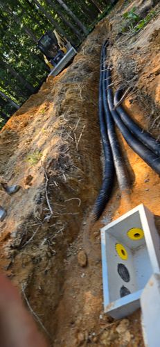 Septic Installation for C.A. Sherry Land Improvement, LLC. in Louisa, VA
