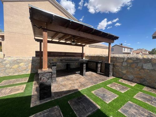 Custom Pergolas for Inova Hardscape in El Paso, TX