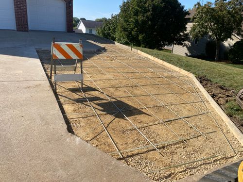 Driveway Install for TDC Excavating in Dubuque, IA
