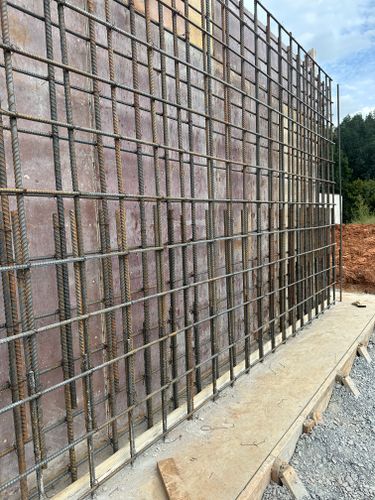 Rebar installation for J & Son Construction LLC in Forest City, NC