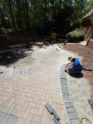 Paver Installs for E&T Outdoor Pros in LaGrange, GA