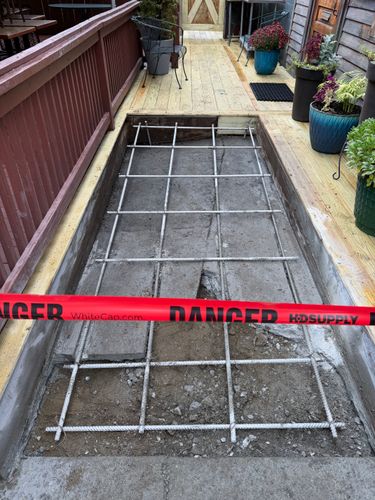 New Concrete Foundation Construction for Graham & Schriner Construction in Hinsdale, NH