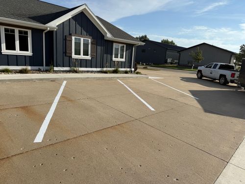 Line Striping for Midwest Line Striping LLC in Spirit Lake, IA