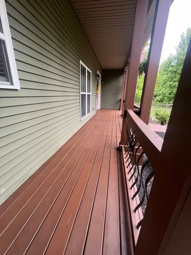 Staining for JJR Painting in Kannapolis, NC