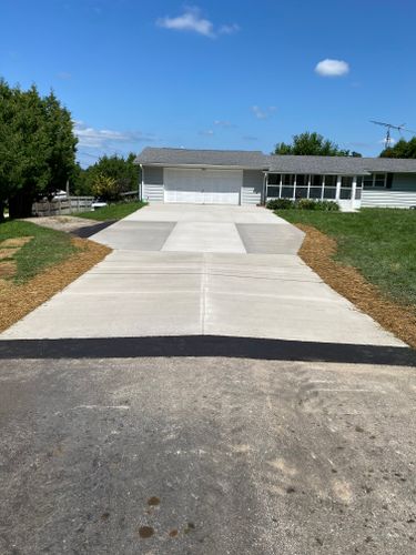 Driveway Install for TDC Excavating in Dubuque, IA