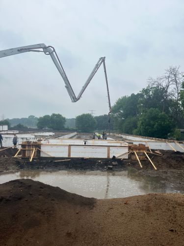 Concrete Slab Construction for CAIR CONCRETE & MASONRY LLC in Baldwin, WI