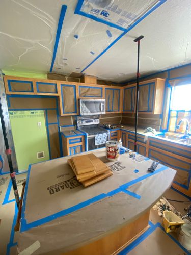 Kitchen and Cabinet Refinishing for AFP Painting LLC in Castle Rock, WA