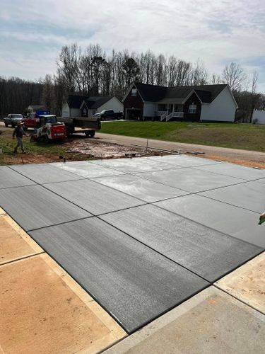 Concrete Slab Construction for Arce’s concrete finishing in Winston Salem, NC
