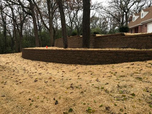 Retaining Wall Construction for Dahl's Landscape & Design in Waukesha, WI