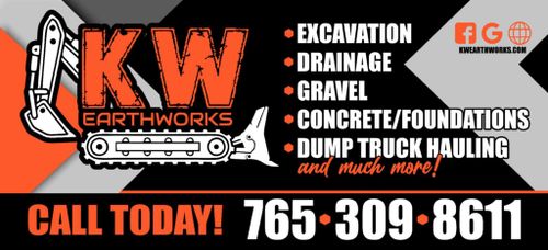  for KW Earthworks in Connersville, IN