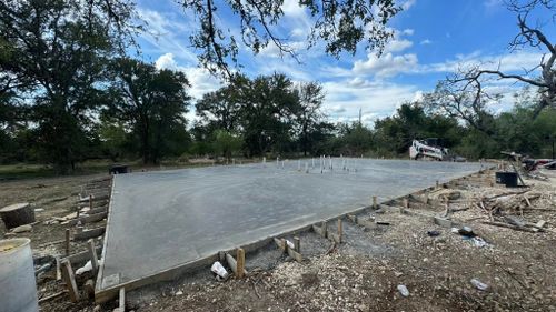 Concrete Slab Construction for Limon Pro Concrete in Manor, TX