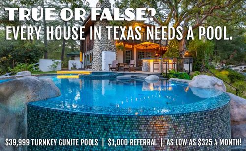 Pool Construction for Montgomery Custom Pools in Montgomery, TX