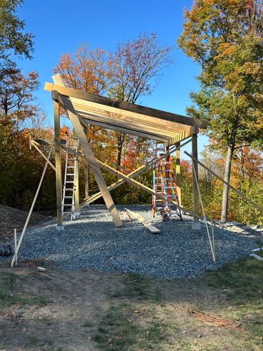 Deck and Patio Construction for Cushman Brook Construction in Dalton, NH