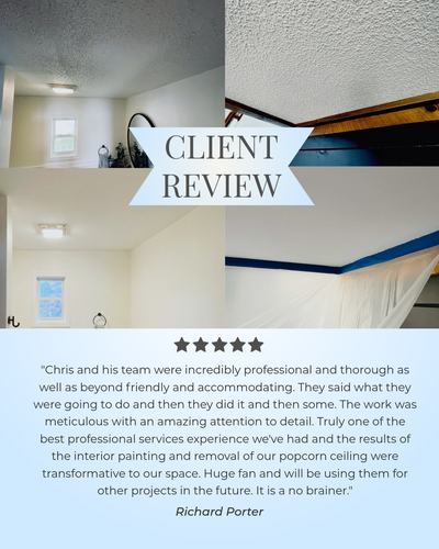 Wallpaper & Popcorn Removal for Mr. Mole's Painting in Bemidji, MN