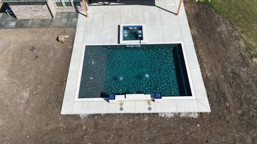 Custom Pool Design for Black Diamond Custom Pools LLC in Azle, TX
