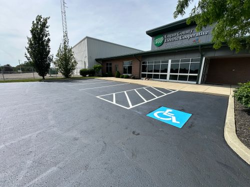 Parking Lot Striping for Ronnies Line Striping in Kenton, OH