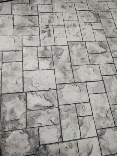 Stamped Concrete Installation for Cann's Concrete and Construction in Coopersburg, PA