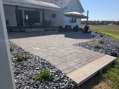Patio Design & Construction for J&S Mowing & More in Huntingburg, IN