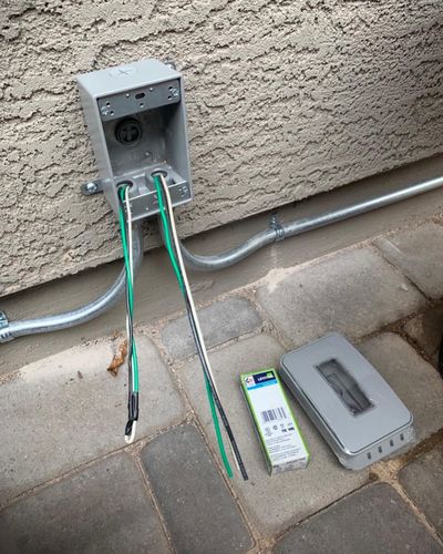 Exterior outlet installations for ORCO Electrical Contractors LLC in Mesa, AZ