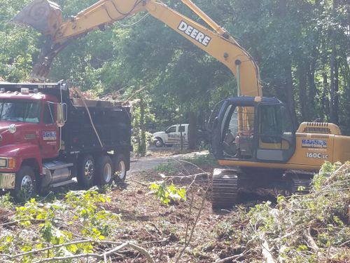 Site Grading for Barnes Backhoe & Grading in Taylorsville, NC
