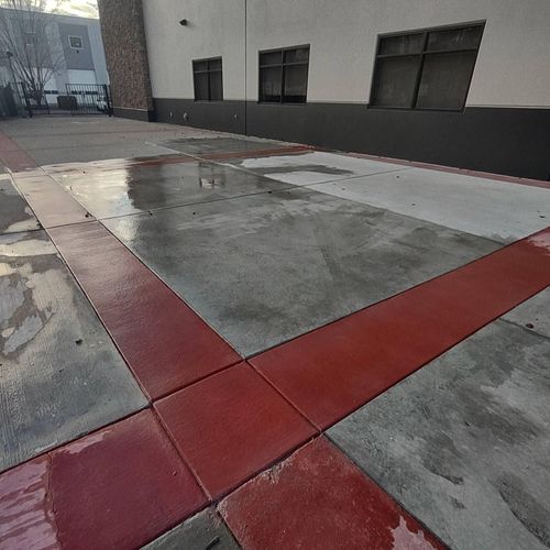 Stamped Concrete Installation for CTE Concrete in Kaysville, UT