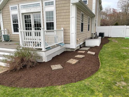 Mulch Installation for Quest Landscapes in North Attleborough, MA