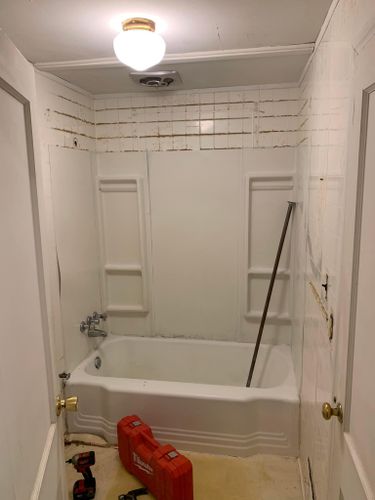 Bathroom Renovation for L.R. Platt Construction in Boonville, New York