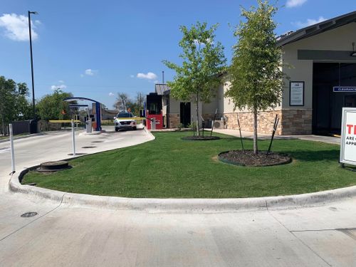 Mowing for Allen Lawn Care in Taylor, Texas