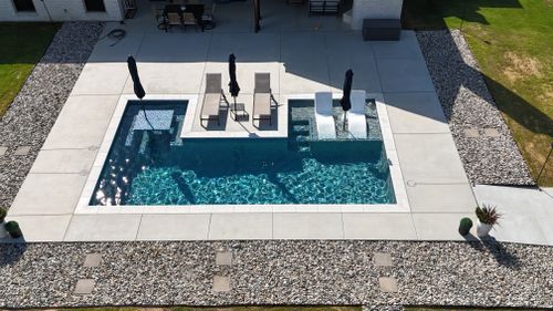 Custom Pool Design for Black Diamond Custom Pools LLC in Azle, TX