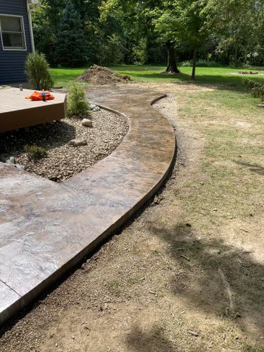 Concrete Stamping for Cory Boes Construction and Masonry, LLC in Upper Sandusky, OH