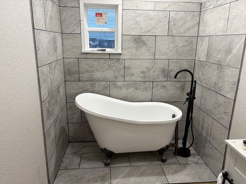 Bathroom Renovation for Jones Construction & Flooring in Bogata, TX