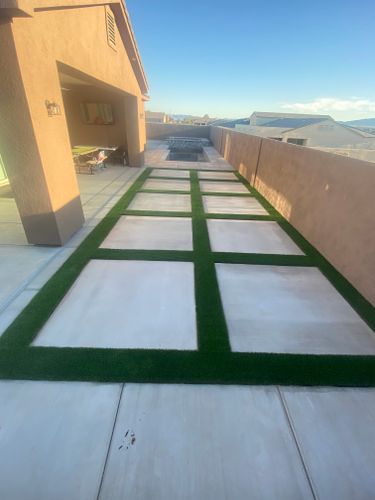 Artificial Turf Installation for Infinity Concepts Landscaping in Bullhead City, AZ