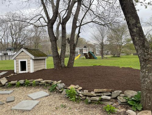 Mulch Installation for Quest Landscapes in North Attleborough, MA