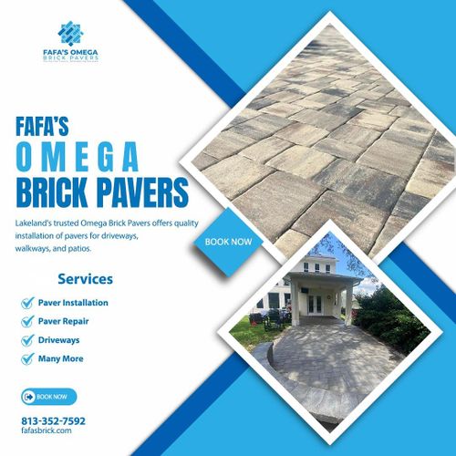 Paver Walkways  for Fafa's Omega Brick Pavers in Lakeland, FL