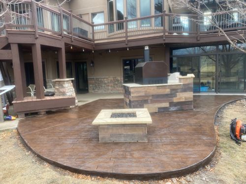 Outdoor Kitchen Construction for B&M Concrete LLC in Longmont, CO