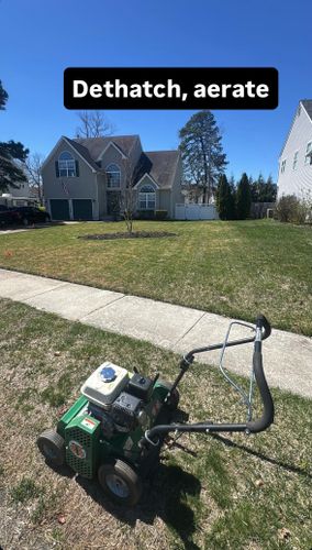 Aeration, Dethatching, Over-seeding for Joe’s Landscape And Design LLC in Egg Harbor Township, NJ