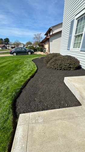 Mulch Installation for Green Stripes LLC in North Canton, OH