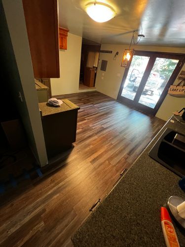 Vinyl Flooring Installation for Ellis Custom Floors in Newport, Washington