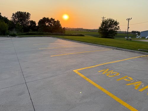 Line Striping for Midwest Line Striping LLC in Spirit Lake, IA